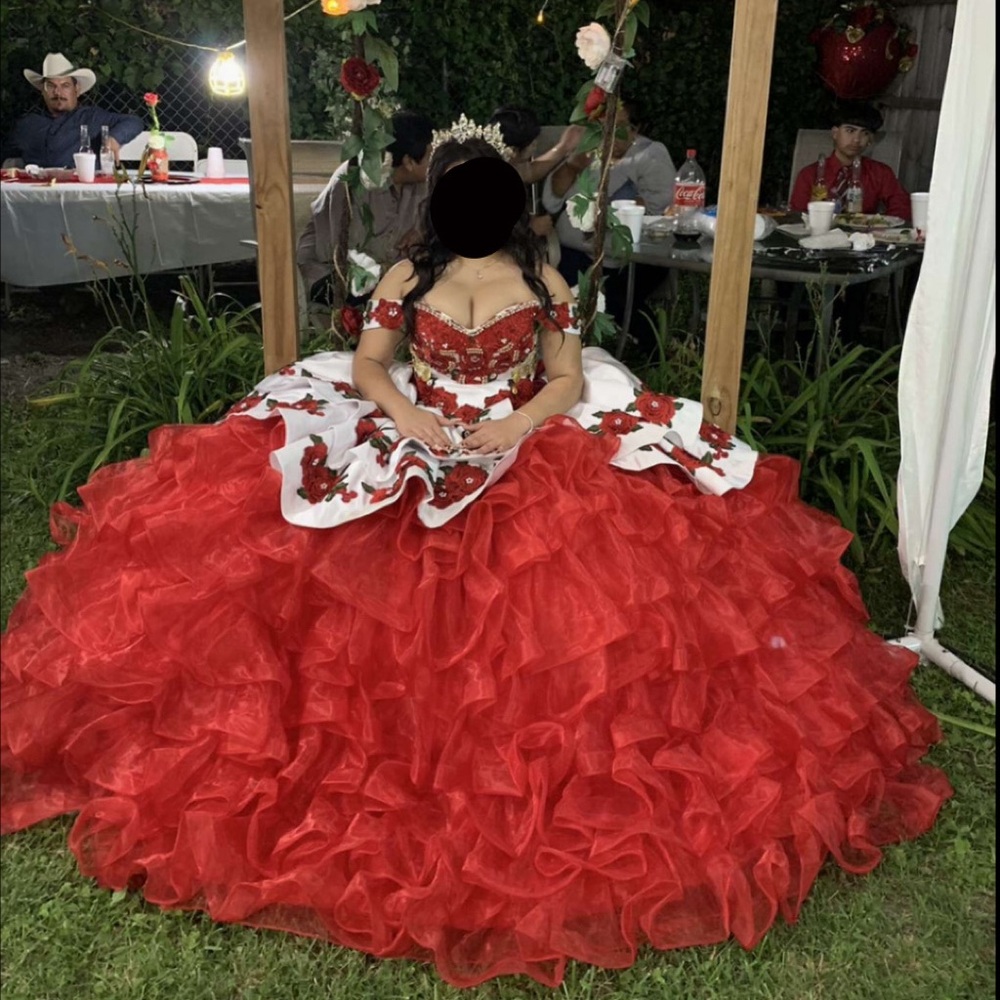 Quinceanera dress Red #vestido